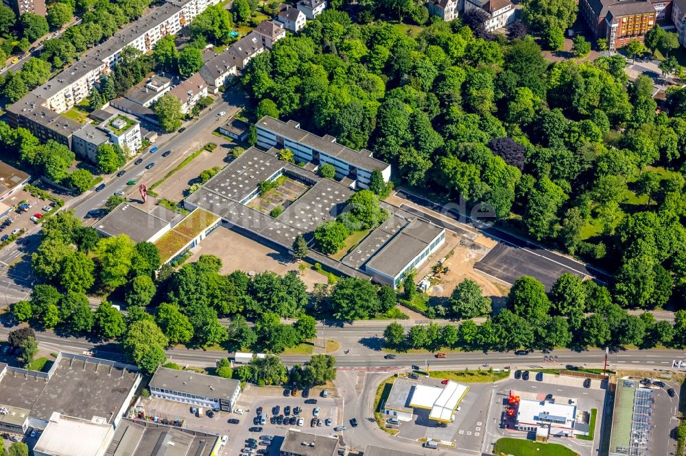 Luftbild Gelsenkirchen - Schulgebäude der Realschule an der Mühlenstraße im Ortsteil Buer in Gelsenkirchen im Bundesland Nordrhein-Westfalen, Deutschland