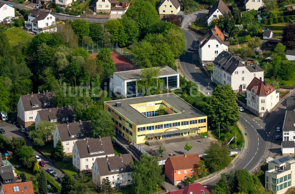 Hagen von oben - Schulgebäude der Regenbogenschule in Hagen im Bundesland Nordrhein-Westfalen