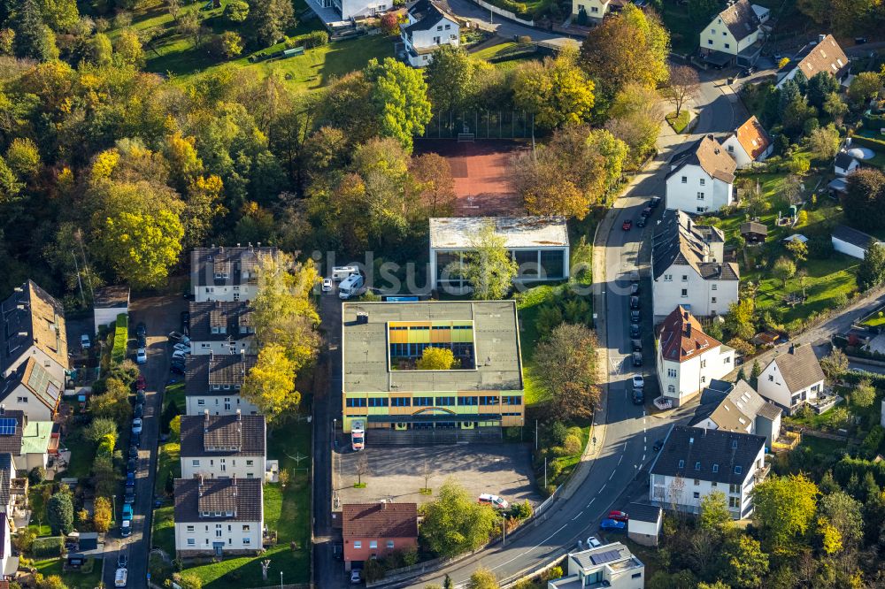 Luftaufnahme Hagen - Schulgebäude der Regenbogenschule in Hagen im Bundesland Nordrhein-Westfalen