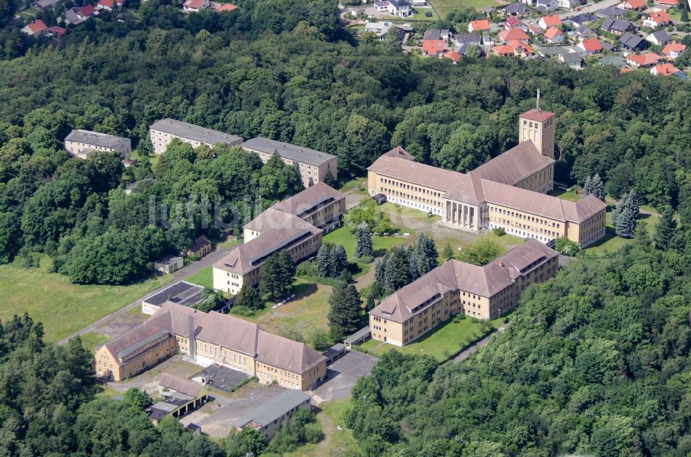 Ballenstedt aus der Vogelperspektive: Schulgebäude Schulungszentrum Großer Ziegenberg in Ballenstedt im Bundesland Sachsen-Anhalt, Deutschland