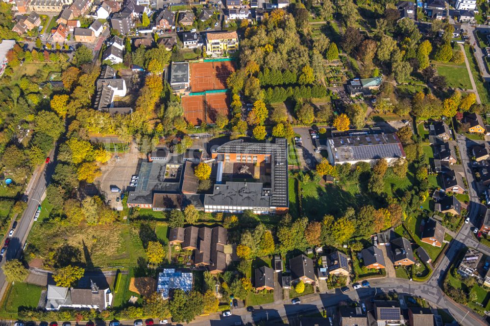 Luftaufnahme Bork - Schulgebäude Sekundarschule Förderzentrum Nord in Bork im Bundesland Nordrhein-Westfalen, Deutschland