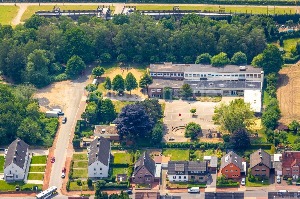 Luftbild Haltern am See - Schulgebäude der Silverbergschule in Haltern am See im Bundesland Nordrhein-Westfalen, Deutschland