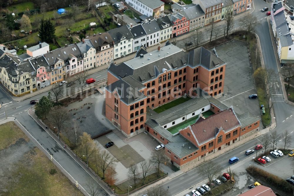 Luftbild Zeulenroda-Triebes - Schulgebäude der Staatliches Gymnasium Friedrich Schiller in Zeulenroda-Triebes im Bundesland Thüringen