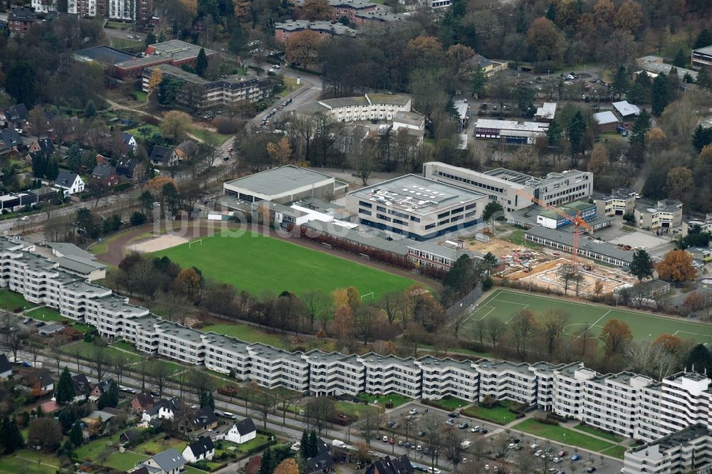 Luftbild Hamburg - Schulgebäude der Stadtteilschule Lohbrügge Binnenfeldredder im Ortsteil Lohbrügge in Hamburg