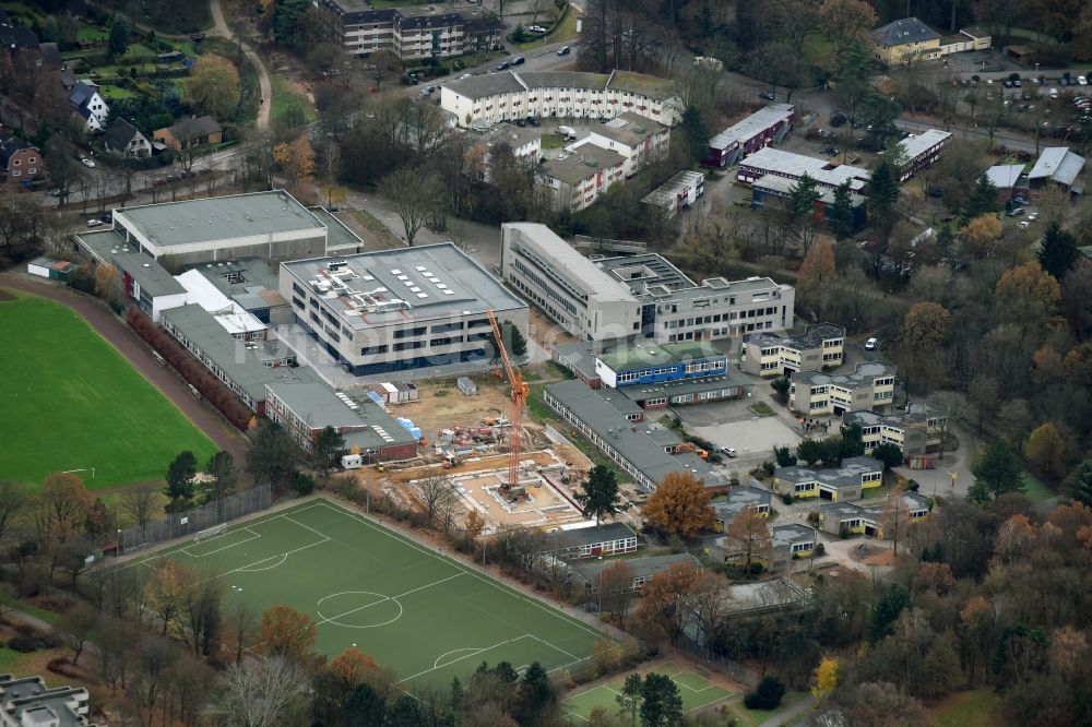 Hamburg von oben - Schulgebäude der Stadtteilschule Lohbrügge Binnenfeldredder im Ortsteil Lohbrügge in Hamburg