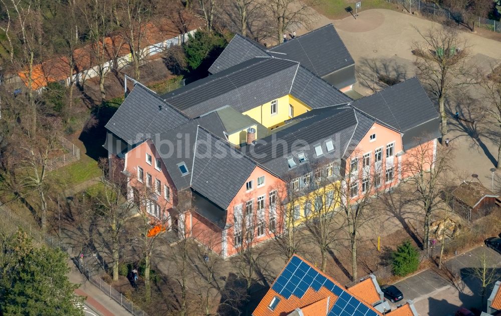 Hamm aus der Vogelperspektive: Schulgebäude der Talschule an der Hohenhöveler Straße im Ortsteil Bockum-Hövel in Hamm im Bundesland Nordrhein-Westfalen