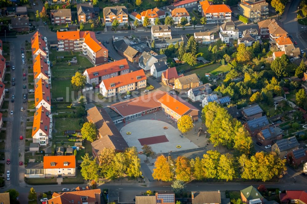 Luftaufnahme Werne - Schulgebäude der Uhland-Schule Verein ÜMB e.V. im Ortsteil Ruhr Metropolitan Area in Werne im Bundesland Nordrhein-Westfalen