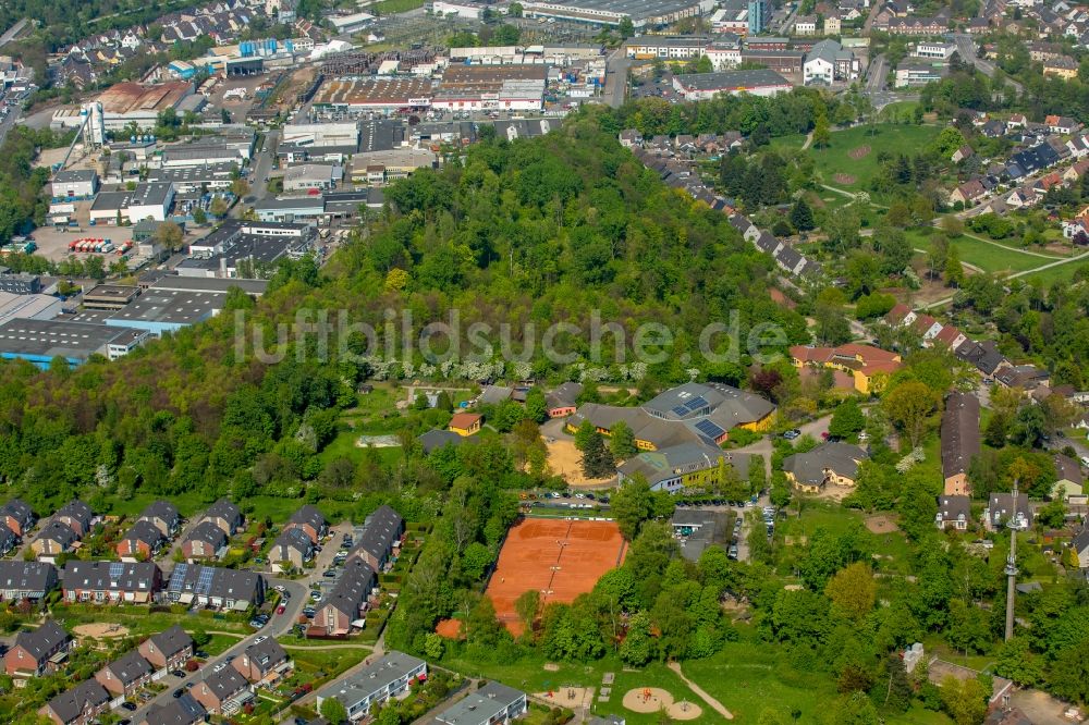 Luftbild Mülheim an der Ruhr - Schulgebäude der Waldorfschule Mülheim-Ruhr an der Blumendeller Straße in Mülheim an der Ruhr im Bundesland Nordrhein-Westfalen