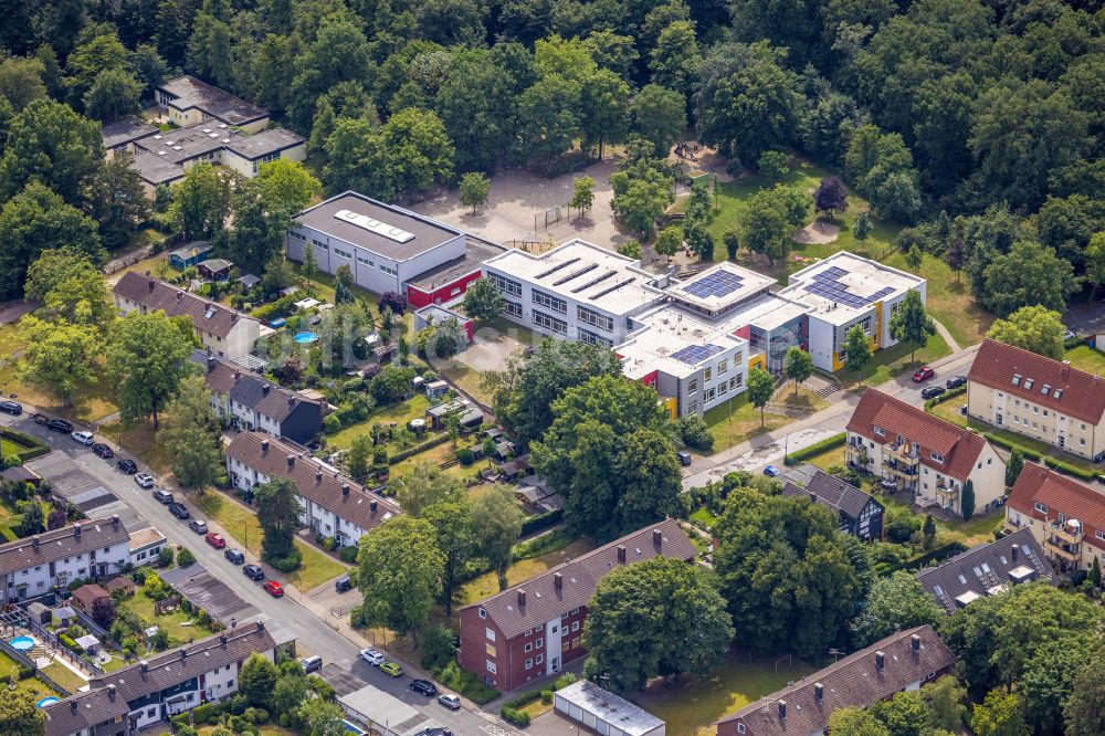 Luftbild Castrop-Rauxel - Schulgebäude Waldschule Rauxel in Castrop-Rauxel im Bundesland Nordrhein-Westfalen, Deutschland