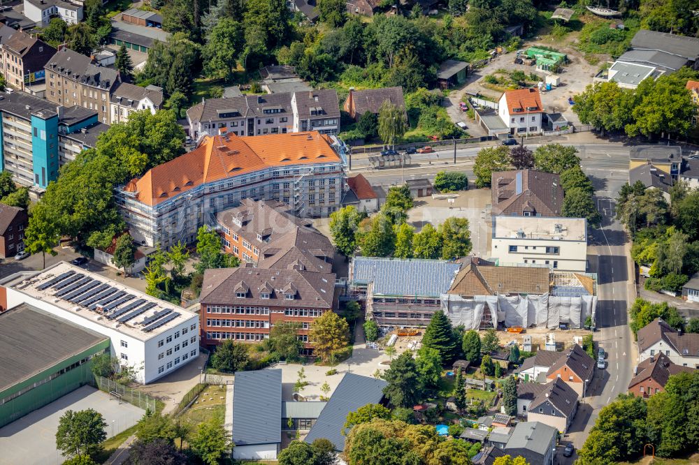 Luftbild Styrum - Schulgebäude Willy-Brandt-Schule in Styrum im Bundesland Nordrhein-Westfalen, Deutschland