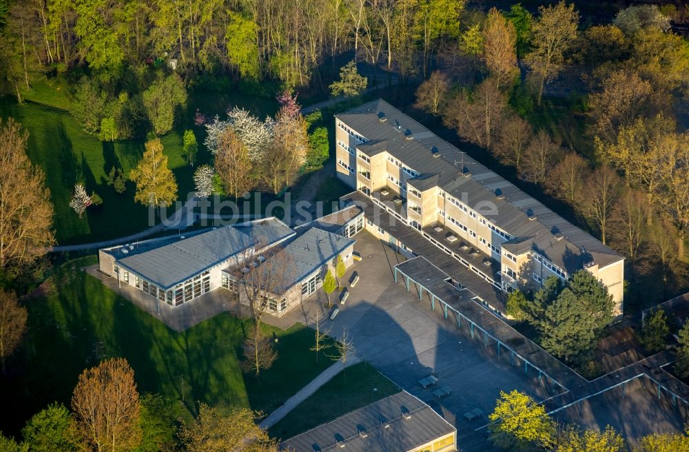 Luftaufnahme Hamm - Schulgelände der ehemaligen Parkschule - heute Anne-Frank-Schule - in Hamm im Bundesland Nordrhein-Westfalen