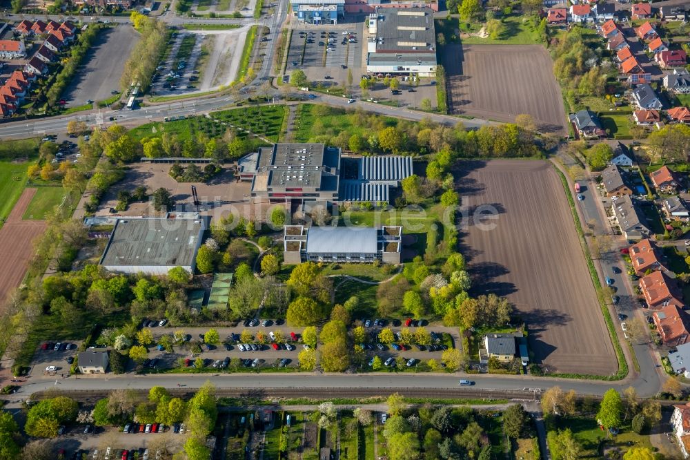 Luftbild Hamm - Schulgelände und Gebäudekomplex des Freiherr-vom-Stein-Gymnasiums im Stadtteil Werries in Hamm im Bundesland Nordrhein-Westfalen