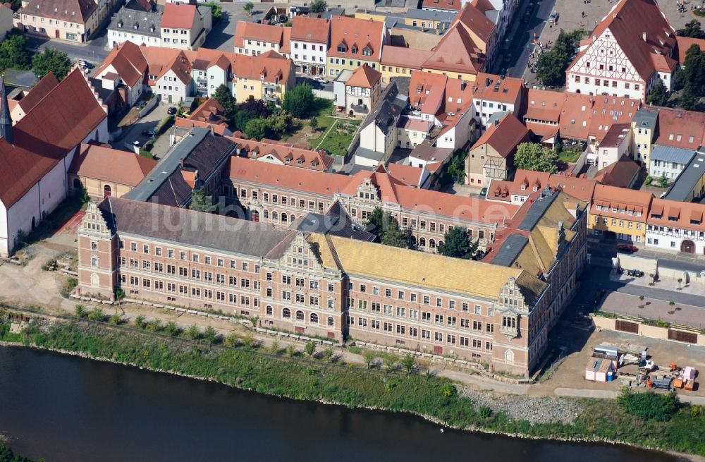 Luftbild Grimma - Schulgelände und Gebäudekomplex der Gymnasiums St. Augustin in Grimma im Bundesland Sachsen