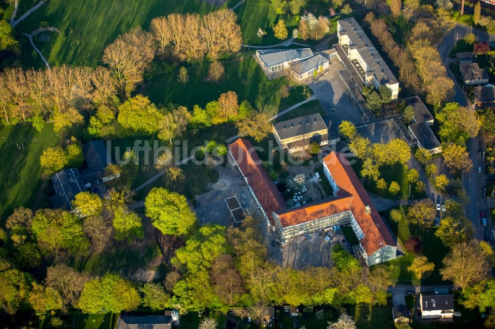 Hamm aus der Vogelperspektive: Schulgelände der Geistschule und der ehemaligen Parkschule - heute Anne-Frank-Schule - in Hamm im Bundesland Nordrhein-Westfalen