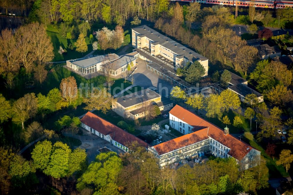 Luftbild Hamm - Schulgelände der Geistschule und der ehemaligen Parkschule - heute Anne-Frank-Schule - in Hamm im Bundesland Nordrhein-Westfalen