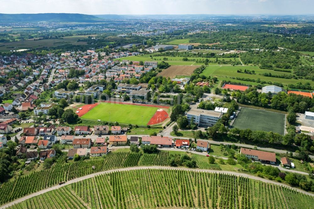 Korb von oben - Schulgelände der Keplerschule Grund- und Hauptschule in Korb im Bundesland Baden-Württemberg