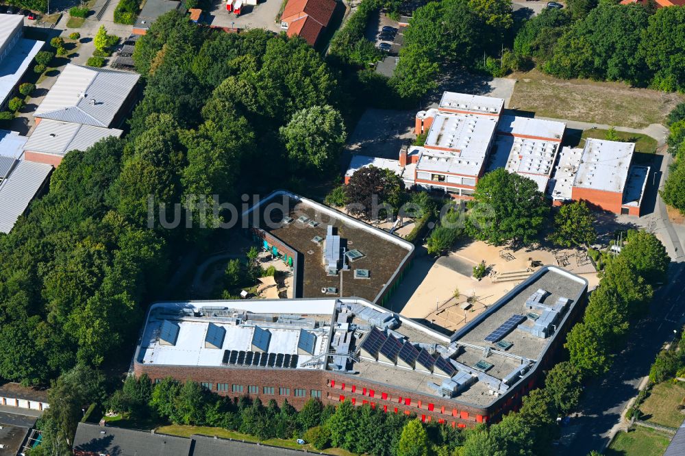 Wentorf bei Hamburg aus der Vogelperspektive: Schulhof der Grundschule Wentorf in Wentorf bei Hamburg im Bundesland Schleswig-Holstein, Deutschland