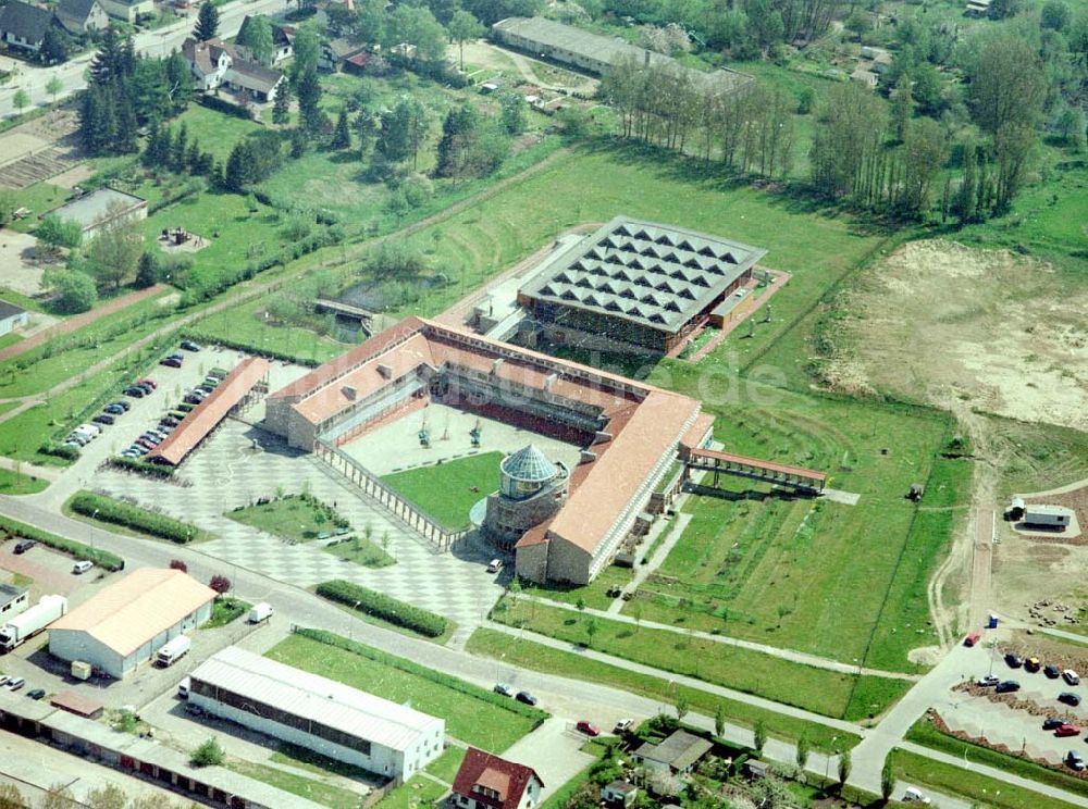 Templin / Brandenburg von oben - Schulneubau in Templin / Brandenburg