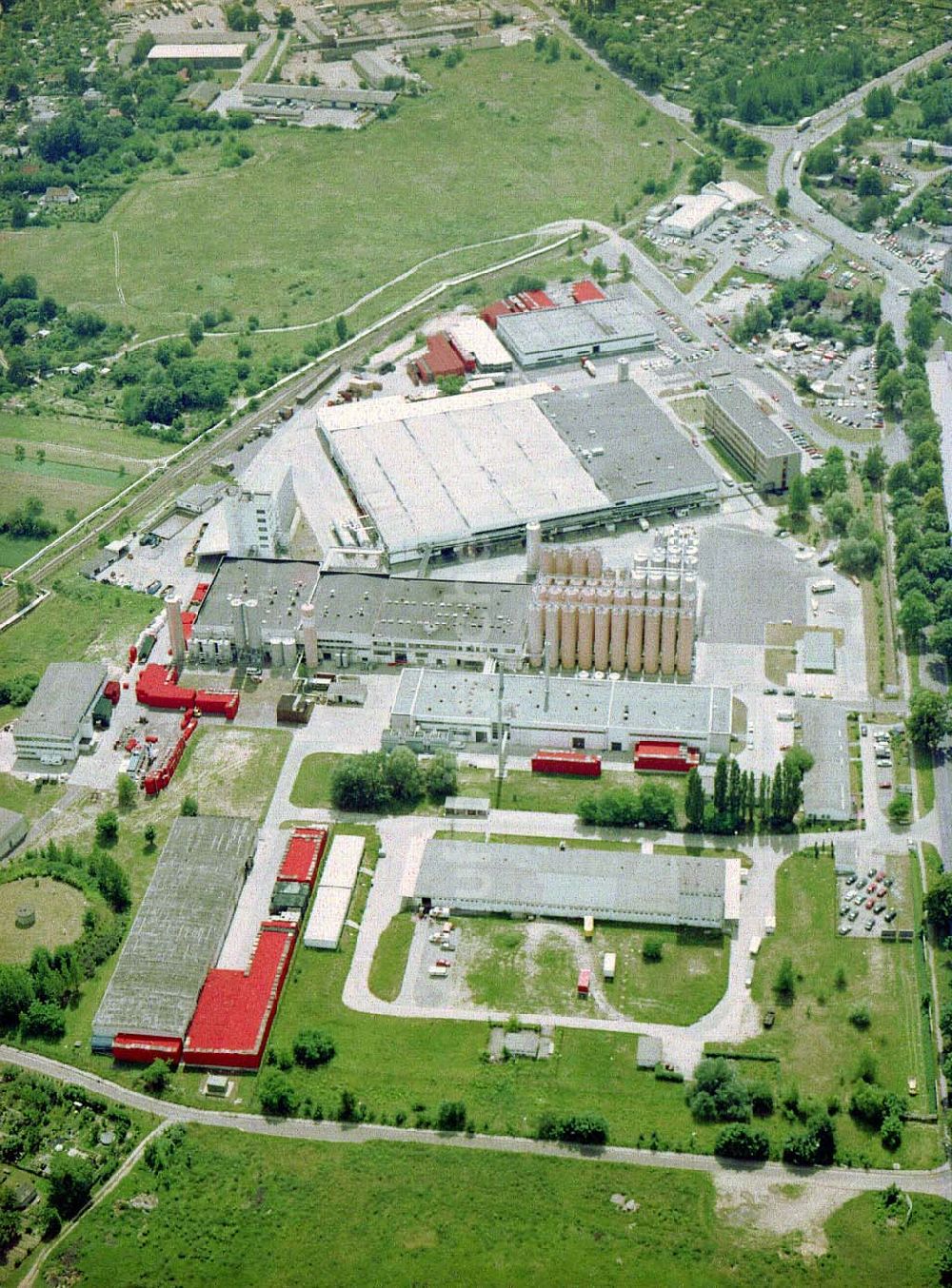 Luftaufnahme Frankfurt / Oder - Schultheiß-Brauerei in Frankfurt / Oder.