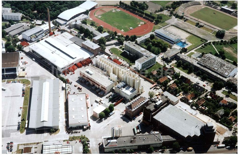 Luftaufnahme Berlin-Hohenschönhausen - Schultheiss-Brauerei in der Indira-Gandhi-Straße 66-69 in 13053 Berlin.