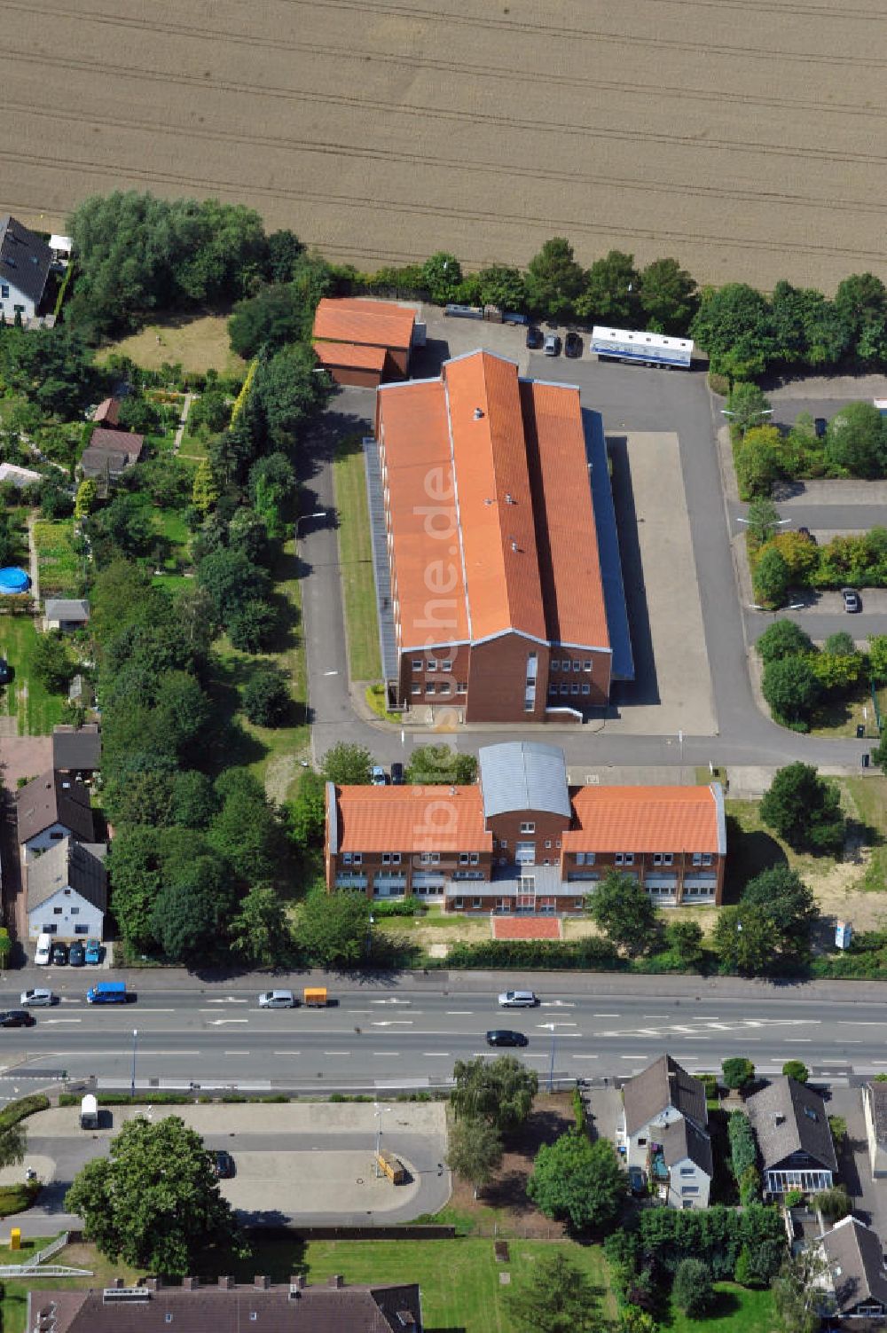 Luftbild Unna - Schulungszentrum mit Lagerhalle in Unna in Nordrhein-Westfalen