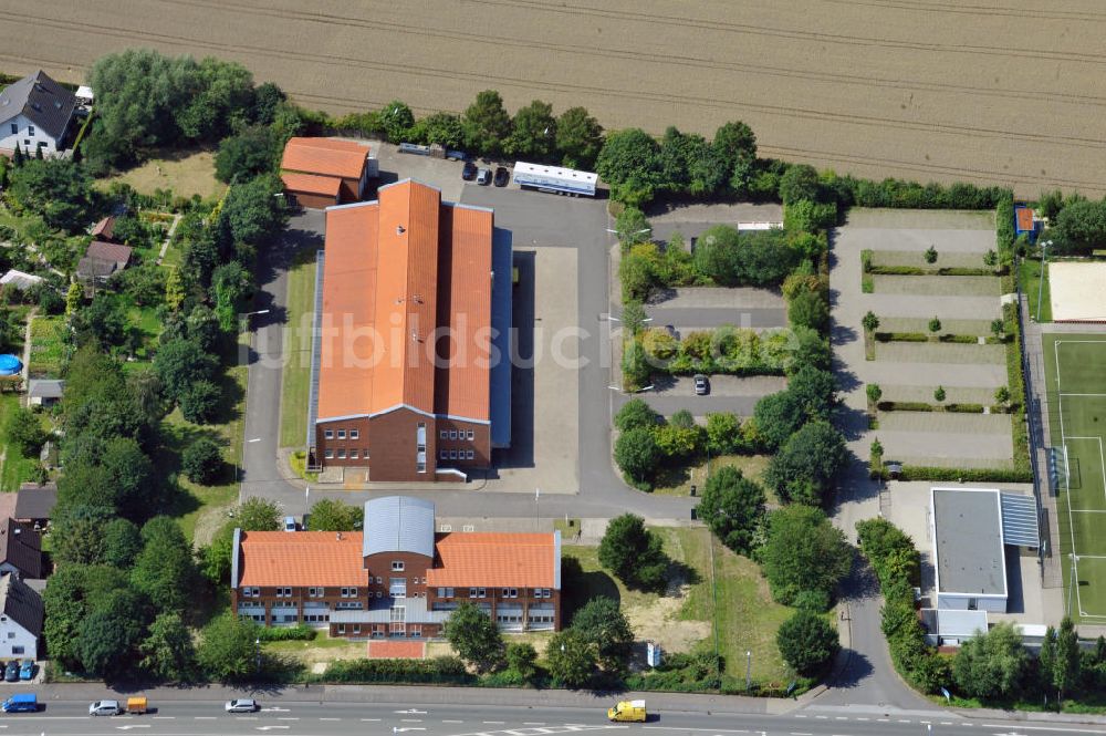 Luftaufnahme Unna - Schulungszentrum mit Lagerhalle in Unna in Nordrhein-Westfalen