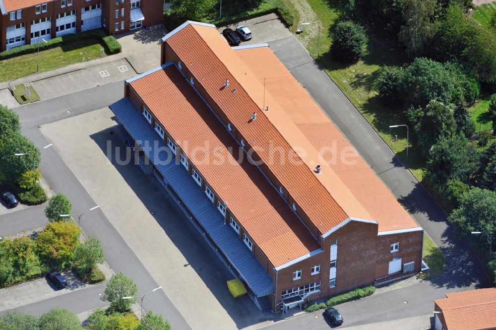 Luftbild Unna - Schulungszentrum mit Lagerhalle in Unna in Nordrhein-Westfalen