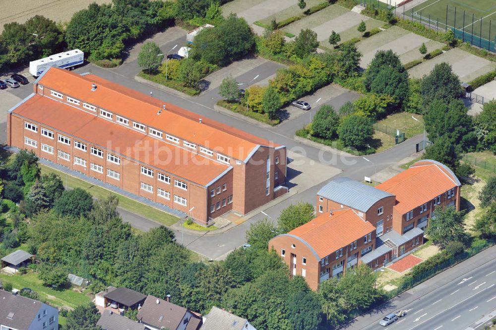 Luftaufnahme Unna - Schulungszentrum mit Lagerhalle in Unna in Nordrhein-Westfalen