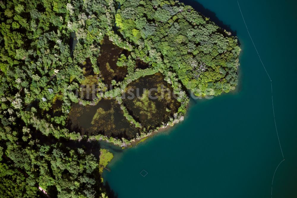 Opfingen von oben - Schutzgebiet am Opfinger See in Opfingen im Bundesland Baden-Württemberg, Deutschland