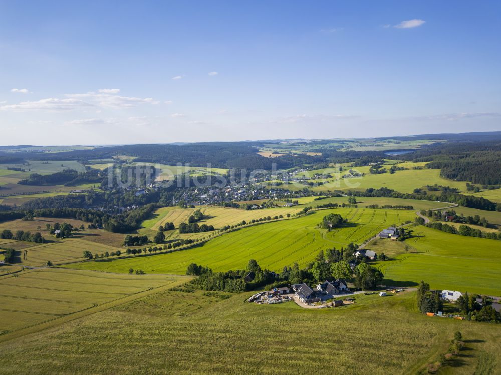 Neuhausen/Erzgebirge aus der Vogelperspektive: Schwartenbergbaude in Neuhausen/Erzgebirge im Bundesland Sachsen, Deutschland