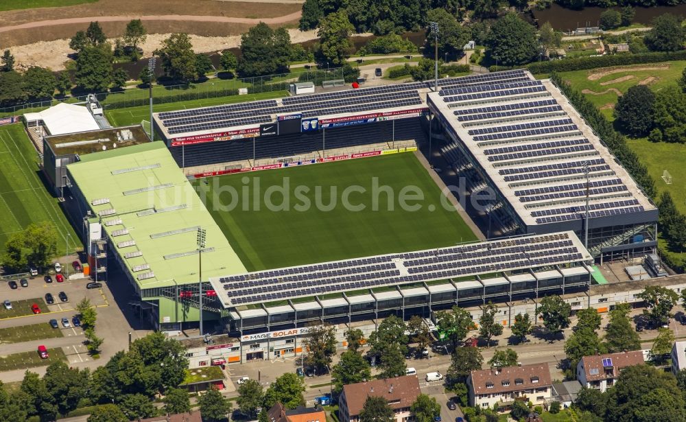 Freiburg im Breisgau von oben - Schwarzwaldstadion in Freiburg im Breisgau im Bundesland Baden-Württemberg