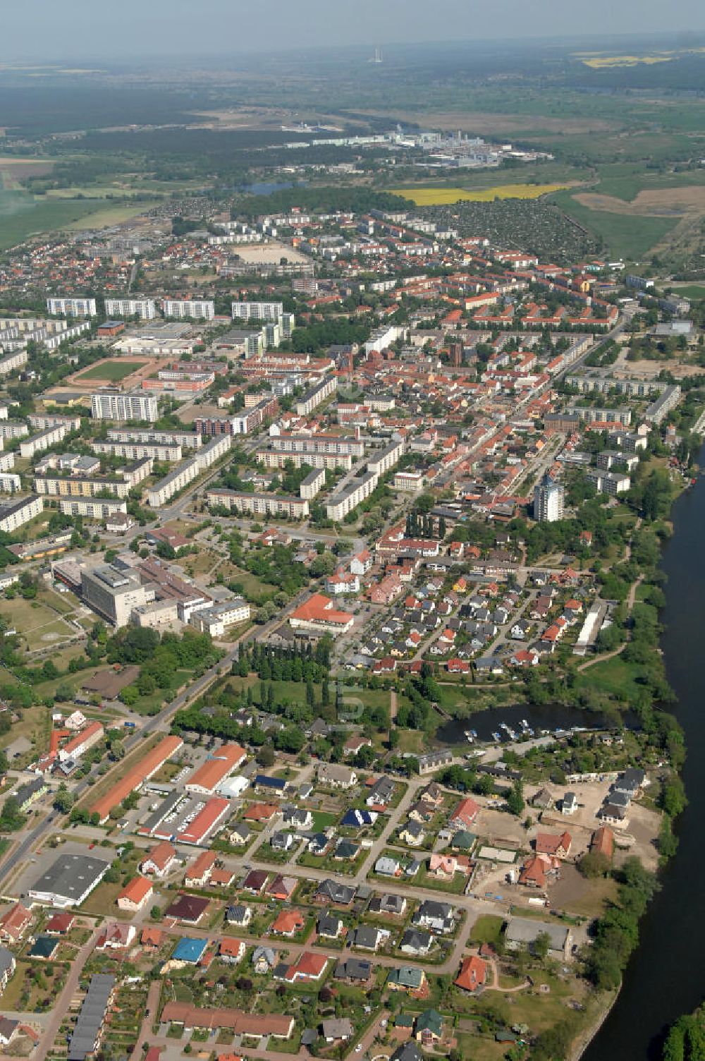 Luftbild Schwedt - Schwedt an der Oder