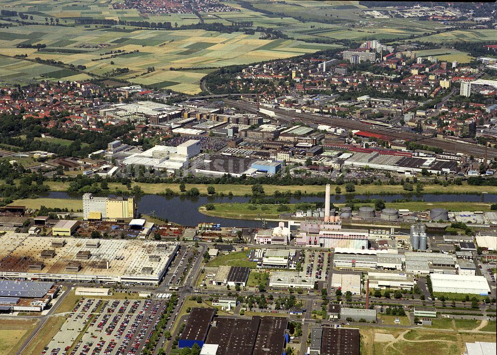 Luftaufnahme Schweinfurt - Schweinfurter Hafen in Bayern