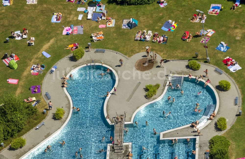 Luftbild Herne - Schwimmbad Südpool in Herne im Bundesland Nordrhein-Westfalen