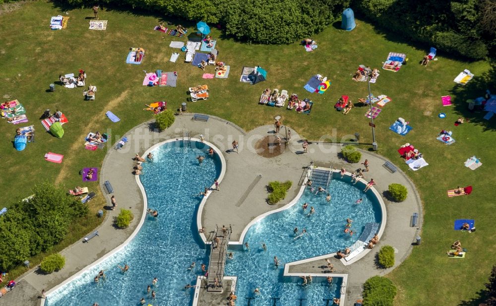 Luftaufnahme Herne - Schwimmbad Südpool in Herne im Bundesland Nordrhein-Westfalen