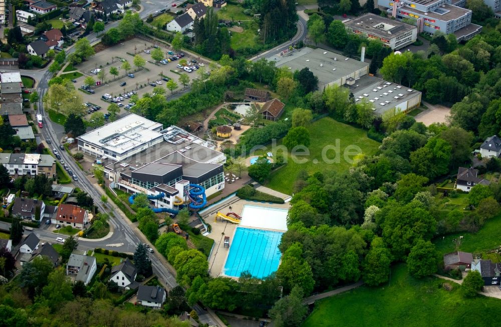 Luftbild Gevelsberg - Schwimmbecken des Freibades Schwimm In in Gevelsberg im Bundesland Nordrhein-Westfalen