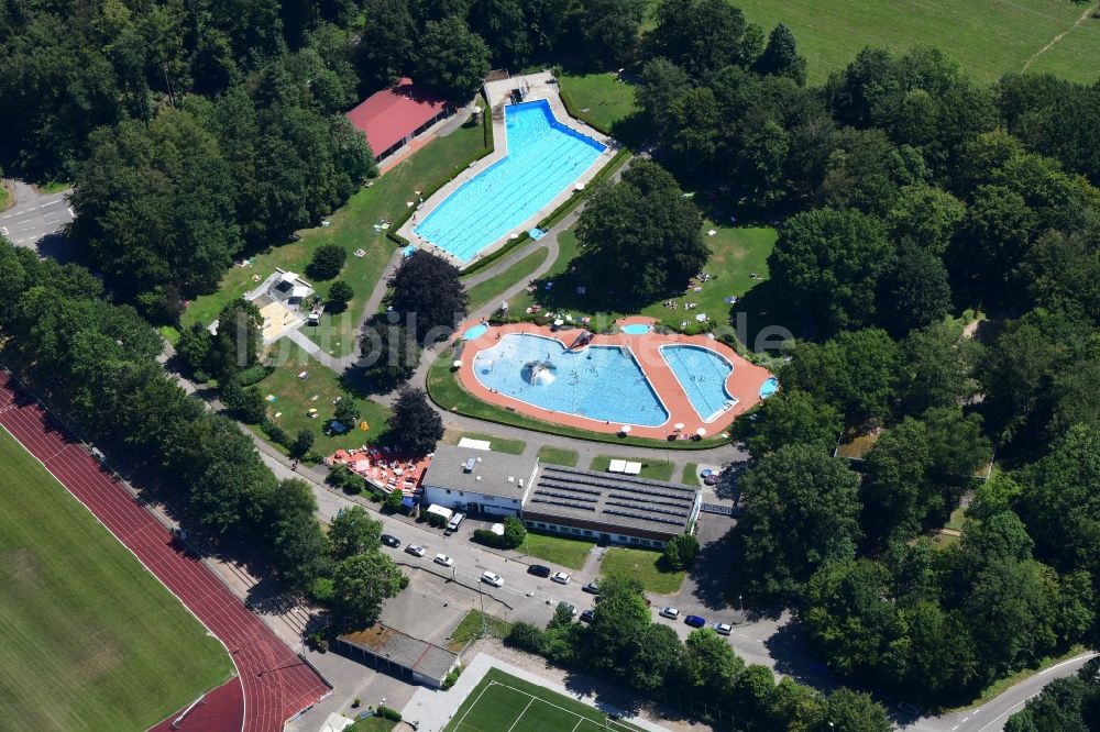 Bad Säckingen Von Oben - Schwimmbecken Des Freibades Waldbad In Bad ...