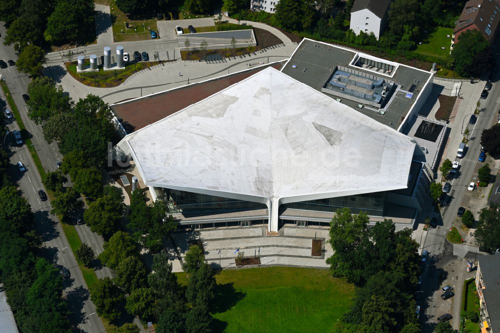 Luftaufnahme Hamburg - Schwimmhalle Alster-Schwimmhalle im Ortsteil Hohenfelde in Hamburg, Deutschland