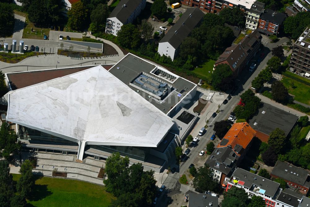 Hamburg von oben - Schwimmhalle Alster-Schwimmhalle im Ortsteil Hohenfelde in Hamburg, Deutschland