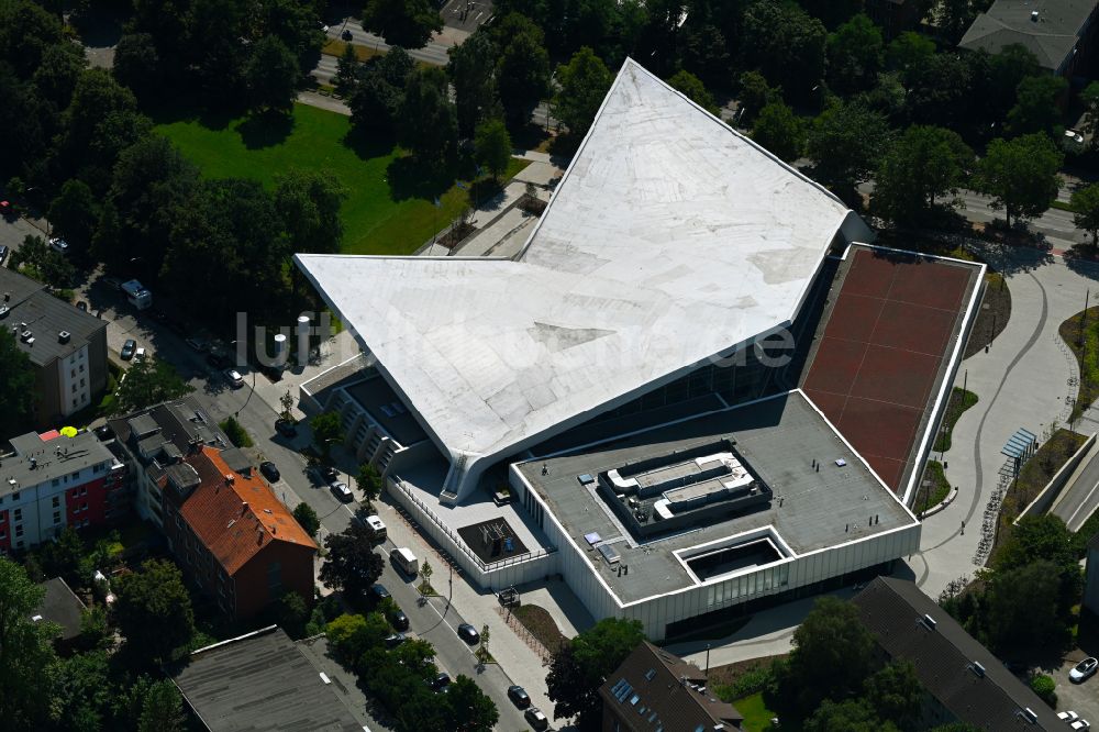 Luftbild Hamburg - Schwimmhalle Alster-Schwimmhalle im Ortsteil Hohenfelde in Hamburg, Deutschland