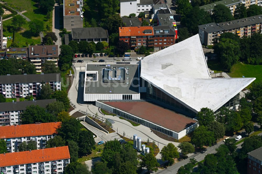 Luftaufnahme Hamburg - Schwimmhalle Alster-Schwimmhalle im Ortsteil Hohenfelde in Hamburg, Deutschland