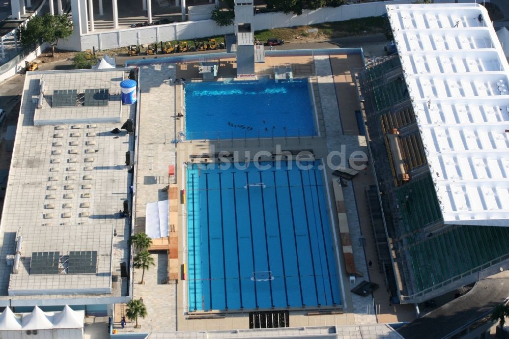 Luftbild Rio de Janeiro - Schwimmstadion Parque Aquatico Julio Delamare neben dem Stadion Estadio do Maracana und der Mehrzweckhalle Ginasio do Maracanazinho in Rio de Janeiro in Brasilien