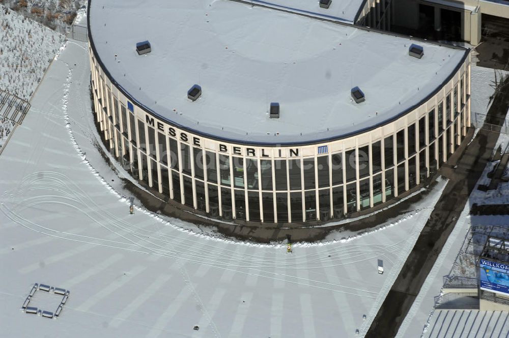 Luftbild Berlin - Südeingang zum Messegelände am Berliner Funkturm