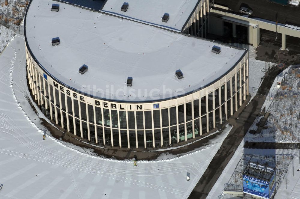 Berlin von oben - Südeingang zum Messegelände am Berliner Funkturm