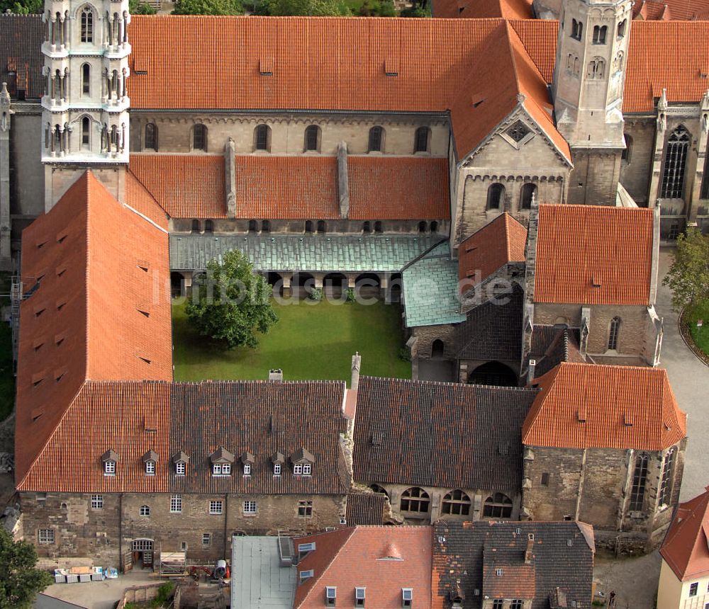 Luftbild Naumburg - Südseite des Naumburger Doms