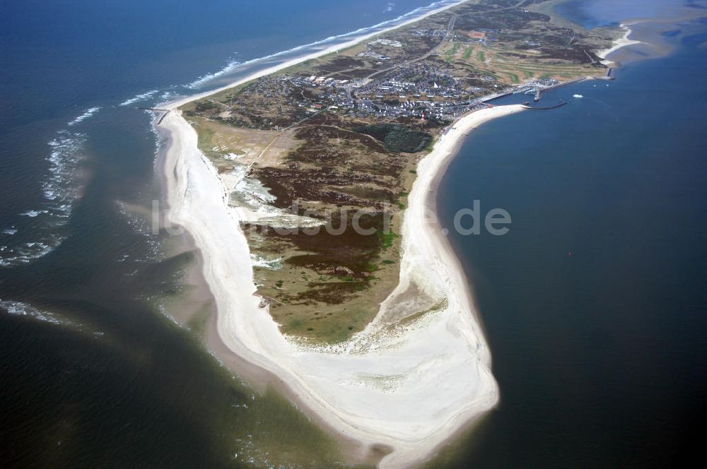 Hörnum auf Sylt von oben - Südspitze Sylt Hörnum