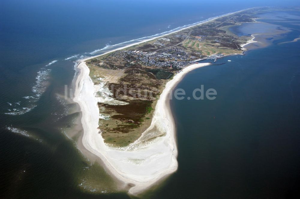 Hörnum auf Sylt aus der Vogelperspektive: Südspitze Sylt Hörnum