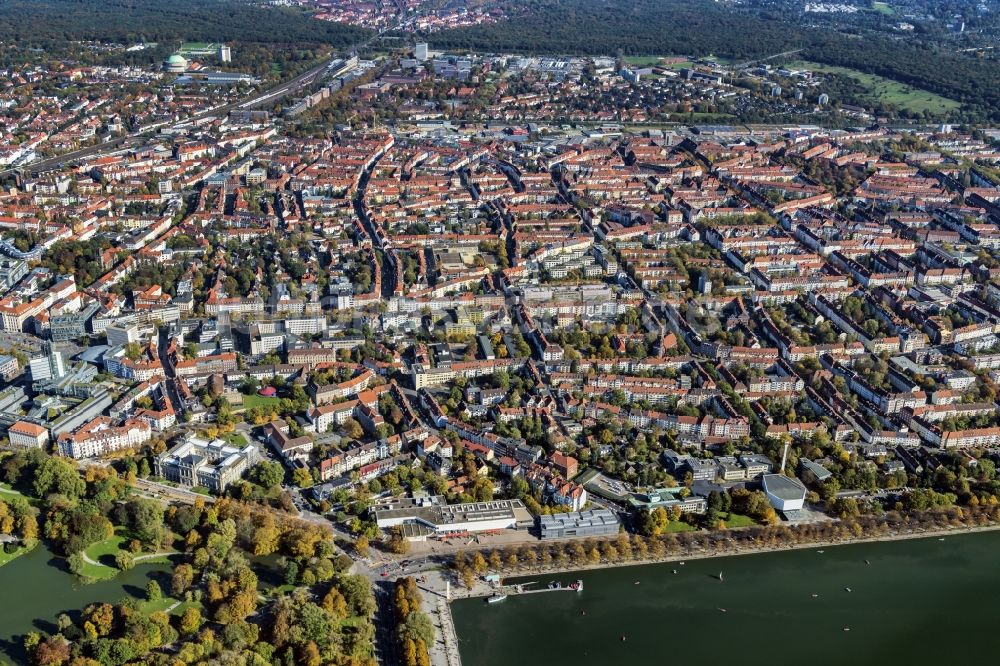 Hannover aus der Vogelperspektive: Südstadt in Hannover im Bundesland Niedersachsen, Deutschland