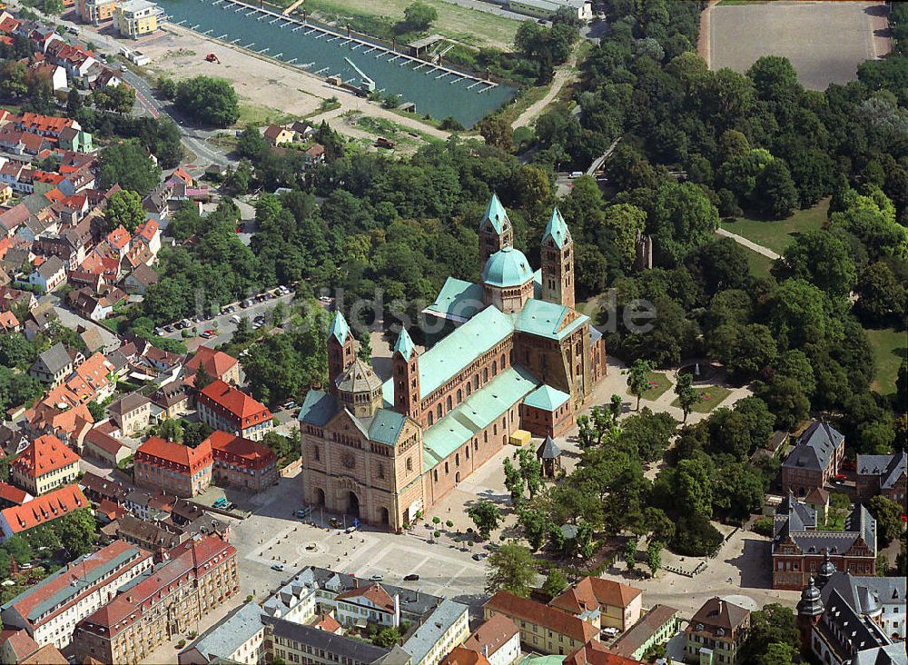 SPEYER aus der Vogelperspektive: Südwestseite des Doms zu Speyer