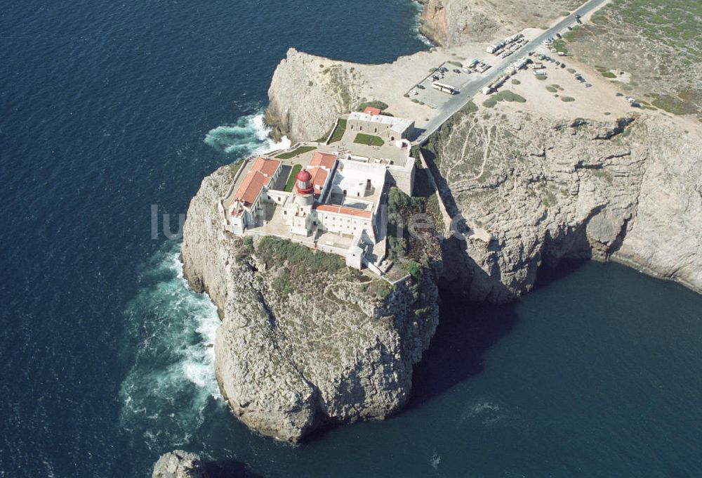 Cabo de S. Vicente aus der Vogelperspektive: Südwestspitze des europäischen Festlands - Cabo de São Vicente bei Sagres in Portugal